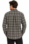 Static Check Flannel Shirt - Static Grey