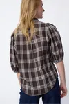 Ella-sh90 Blouse - Brown Check