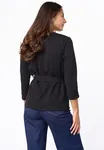 Glut wrap blouse - Black