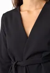 Glut wrap blouse - Black