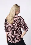 Ella Shirt - Bordeaux/Zebra