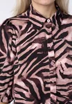 Ella Shirt - Bordeaux/Zebra