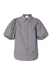 Ella-SH94 Blouse - Brown Check
