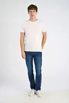 Tapered Fit Jeans - Deep Blue Denim