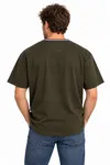 Structured O-Neck Tee - Brown