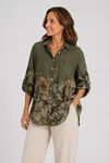 Kelly Floral Blouse - Army