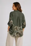 Kelly Floral Blouse - Army