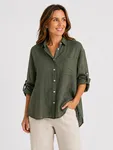 Kelly Shirt Blouse  - Army