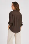 Kelly Shirt Blouse  - Brown