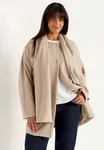 Beata Scarf Cardigan - Light Beige Melange