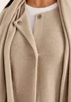 Beata Scarf Cardigan - Light Beige Melange