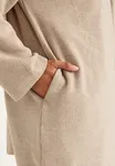 Beata Scarf Cardigan - Light Beige Melange