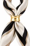 Denia Mini Scarf Ring  - Gold Coloured