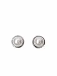 Downy Button Covers - Pearl Silver Coloured