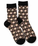 Nova Transparent Socks - Black