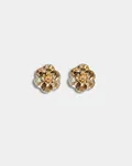 Flower Petite Earrings - Silver