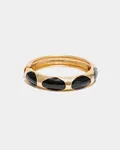 Addie Bracelet - Black W Gold