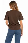T-shirt med tryck - Brun