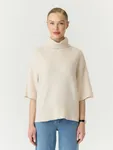 Emilia 2/4 Wool Knit Pullover  - Sandshell
