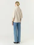 Emilia 2/4 Wool Knit Pullover  - Sandshell