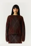 Argy Mohair Blend Pullover - Coffee Bean Incence