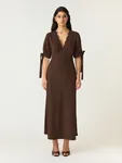 Pella Long Dress - Coffee Bean