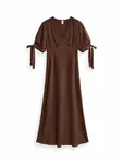 Pella Long Dress - Coffee Bean
