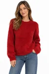Fluffy Sweater - Savvy Red