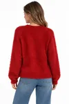 Fluffy Sweater - Savvy Red