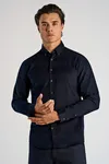 Fine Corduroy Shirt - Navy