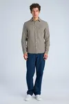 Soft Houndtooth Shirt - Dk Brown