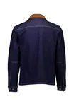 Corduroy Collar Overshirt - Indigo Blue