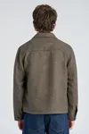 Houndstooth Overshirt - Dk Brown Mix