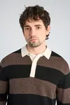Rugby Polo Jumper - Black Olive