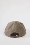 Wool Baseball Cap - Dk Sand Mel