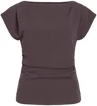 Merlano Boatneck Top - Raisin
