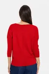 Mila R-Neck Pullover - True Red