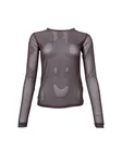 Annie Mesh Blouse - Coffee