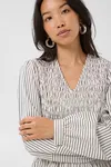 Dewa Blouse - Black Stripe
