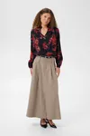 Hope Blouse - Black/Red Flower
