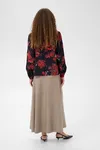 Hope Blouse - Black/Red Flower