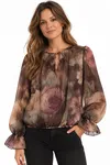 Samantha Blouse - Brown