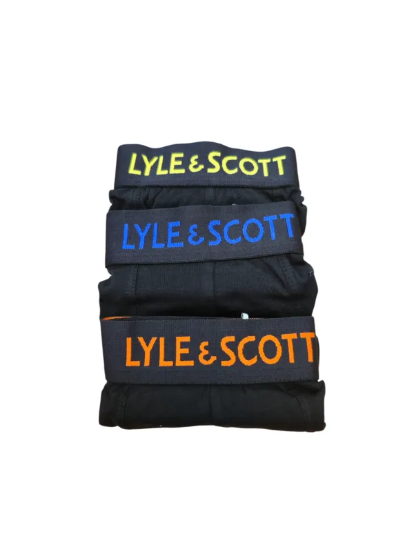 Barclay Trunks 3-pack - Black / Colour text