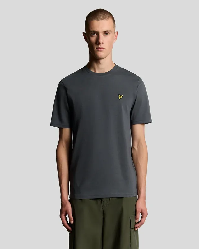 Plain T-shirt O-Neck - Gunmetal