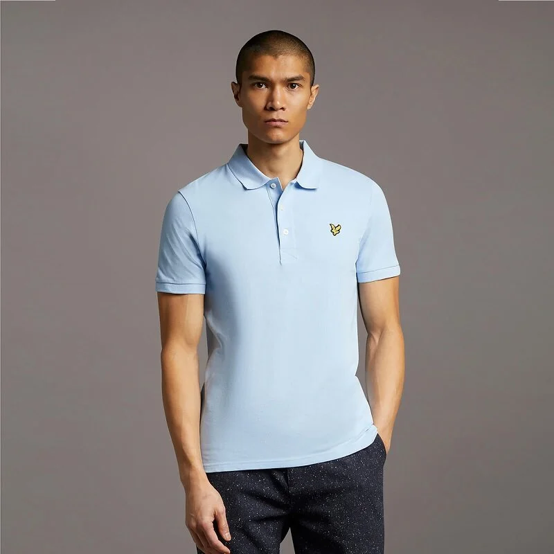 Plain Polo Shirt - Lt Blue