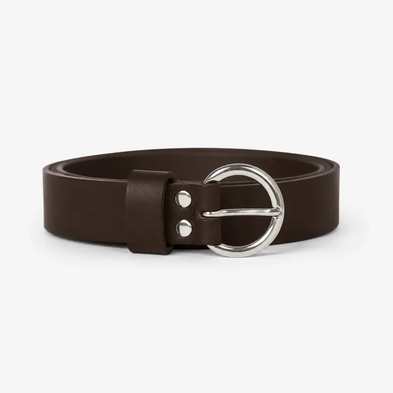 Läderbälte - Dk Brown
