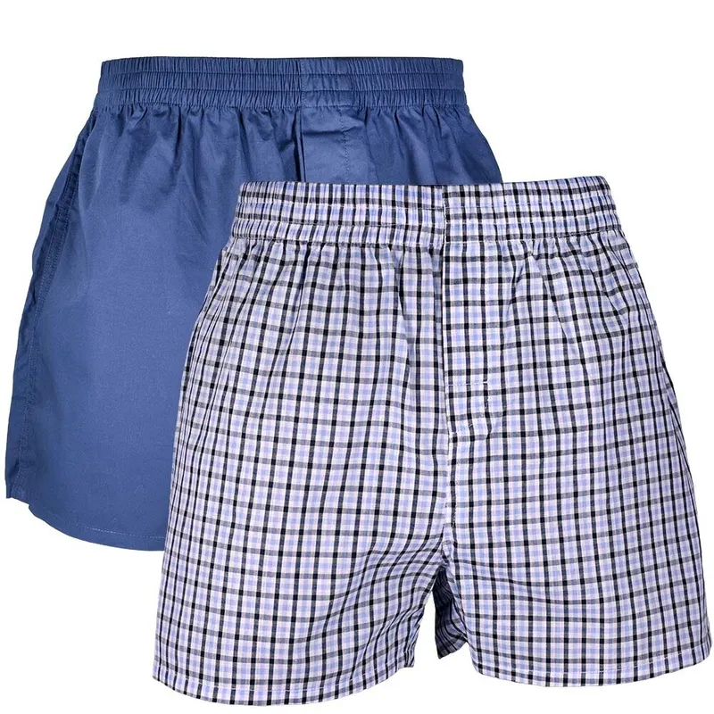 Vävda Boxershorts, 2-pack - Navy