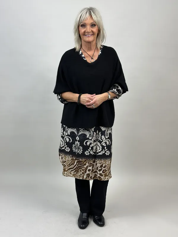 Nessa Ponchotröja - Black