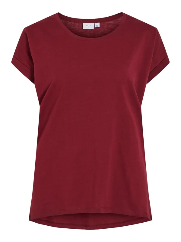 O-ringad T-shirt - Cabernet
