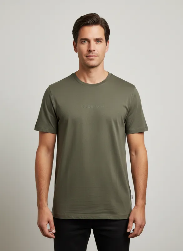 Lindbergh Print T-Shirt - Pine Green